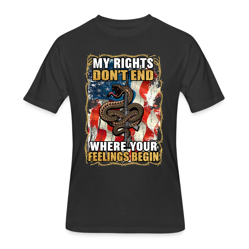 My Rights Don't End Where Your Feelings Begin - black