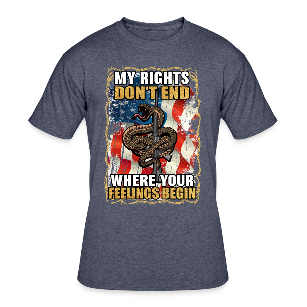 My Rights Don't End Where Your Feelings Begin - navy heather