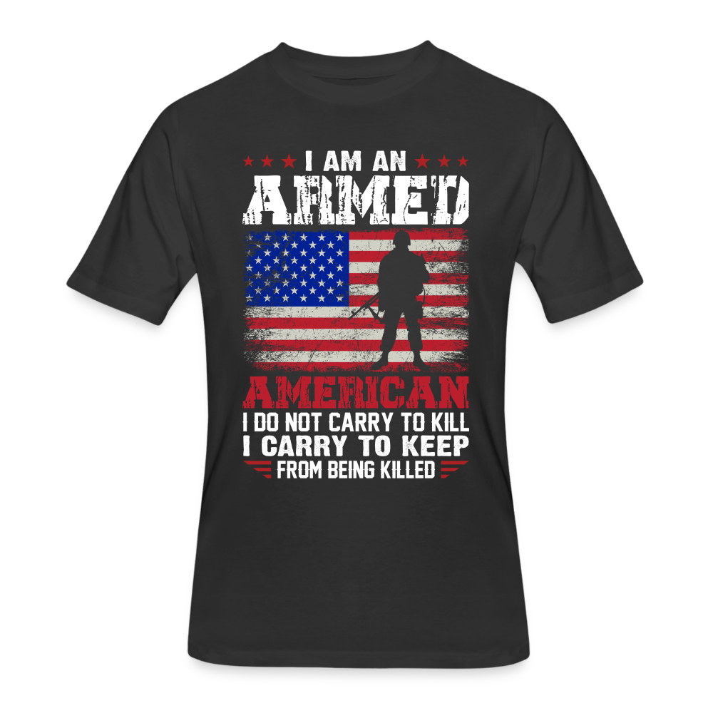 I Am An Armed American - black