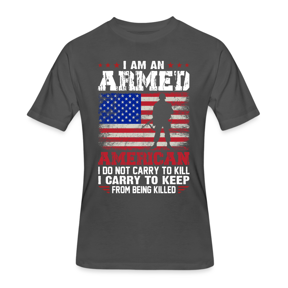 I Am An Armed American - charcoal