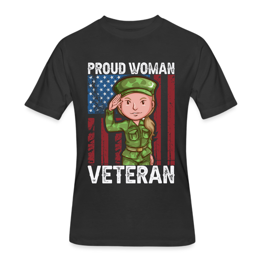 Proud Woman Veteran - black