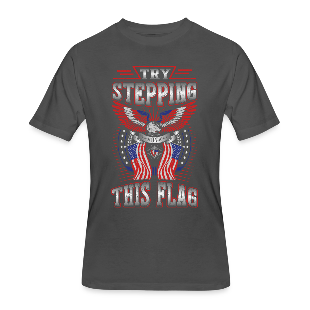 Try Stepping On This Flag - charcoal