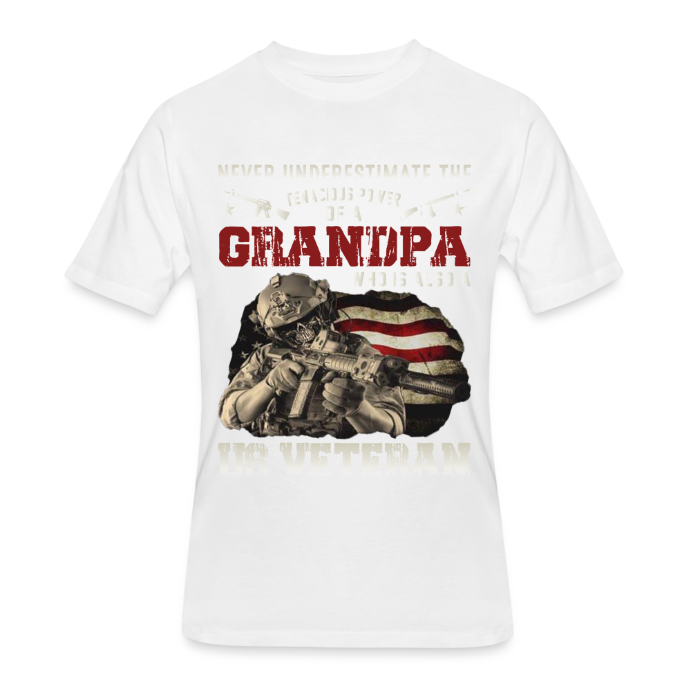 Never Underestimate a Veteran Grandpa - white