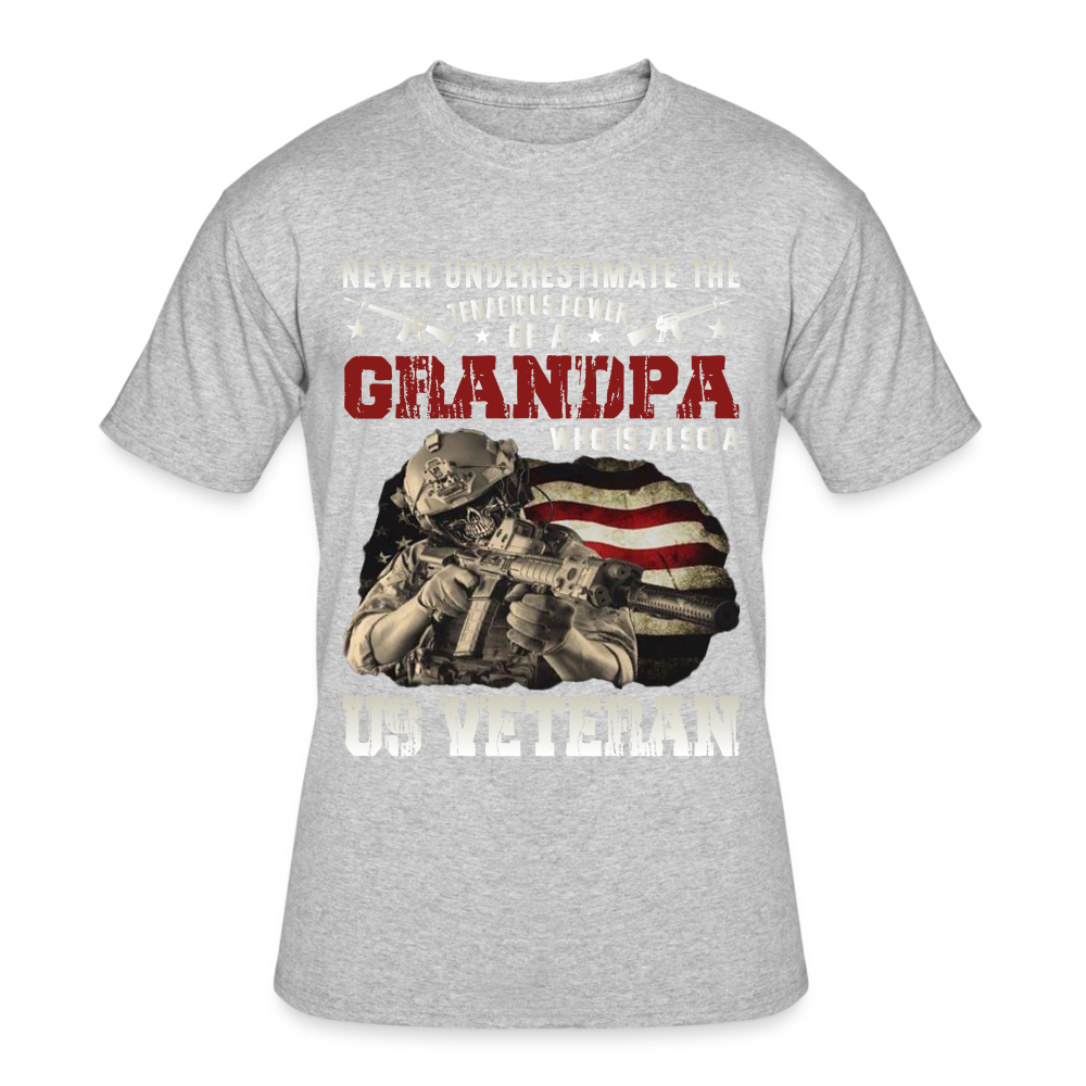 Never Underestimate a Veteran Grandpa - heather gray