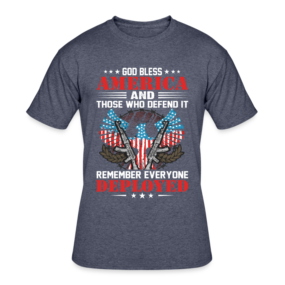 God Bless America - navy heather