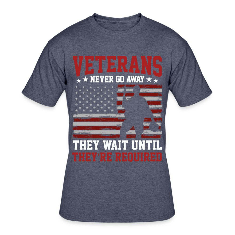 Veterans Never Go Away - navy heather